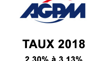 Assurance-VIE AGPM Vie, taux fonds euros 2018 : 2.30% (Éparmil) et 3.13% (option épargne handicap)