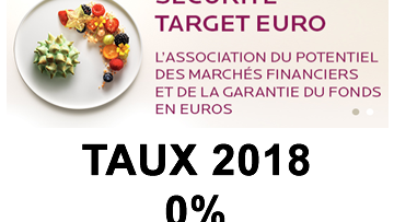 Oradéa Vie/Primonial, taux fonds euros 2018 Target+, Sécurité Target Euro : un zéro pointé, 0% !