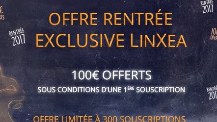 100€ offerts sur le contrat d'assurance-vie Linxea Avenir jusqu'au 1er novembre 2017
