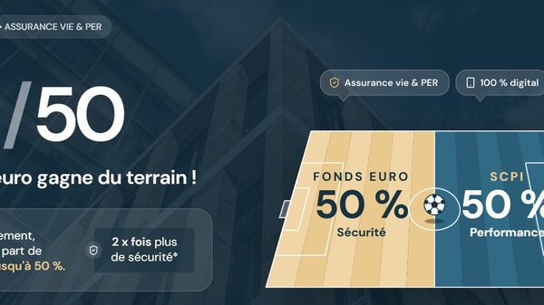 Assurance Vie CORUM LIFE : 50% sur le fonds euros, 50% sur les SCPI CORUM ORIGIN et CORUM XL