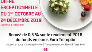 Assurance-Vie Primonial Target+ : bonus de rendements 2018 et 2019 et fonds Sécurité Target Euro davantage accessible jusqu'au 15 décembre 2018