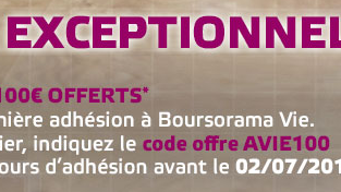 Boursorama Vie : 100€ pour 300€ versés, pas belle la vie ?