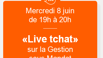 Gestion sous mandat ING Direct Vie : des questions ? Réponses en Live Chat mercredi 8 juin