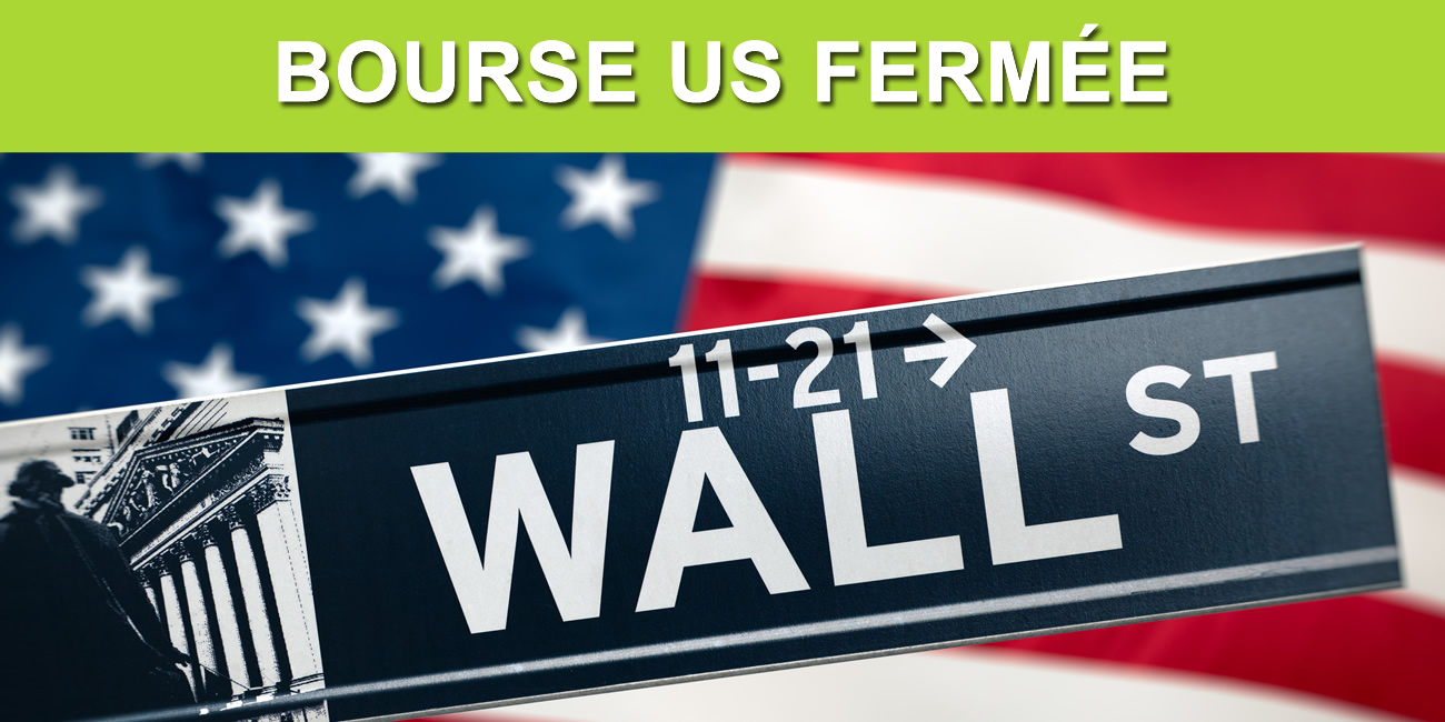 Journée boursière calme, bourses américaines fermées (President Day) Journée boursière calme, bourses américaines fermées (President Day)