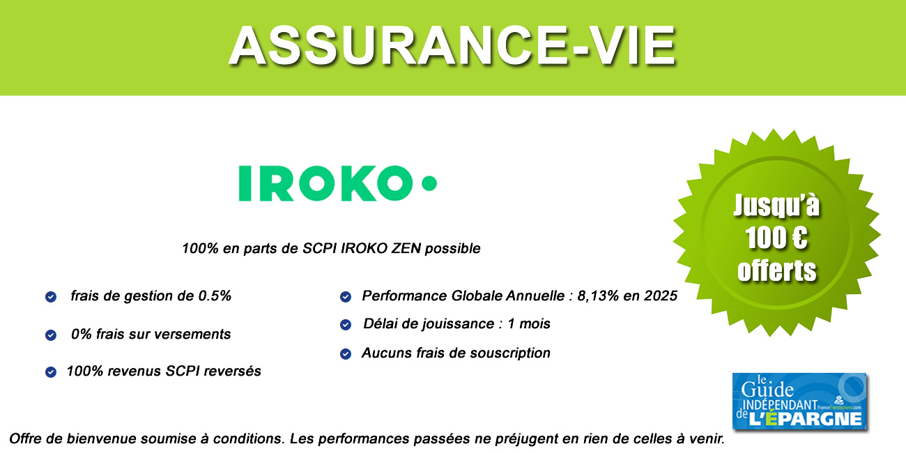 Assurance vie, offre spéciale : 100% en SCPI IROKO ZEN Assurance vie, offre spéciale : 100% en SCPI IROKO ZEN