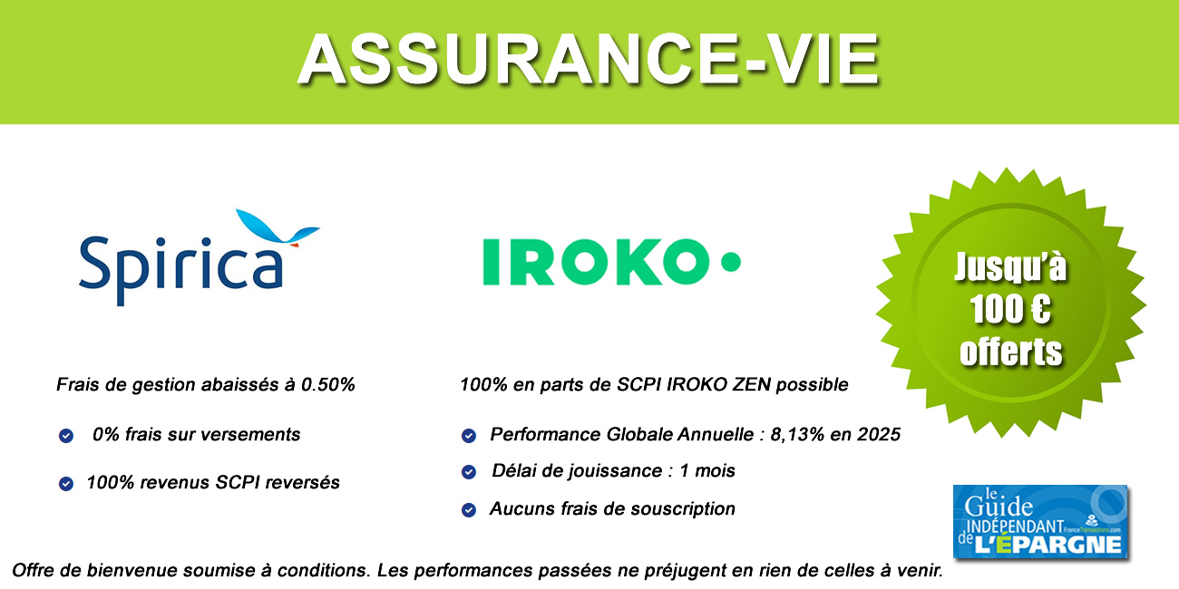 Assurance vie, offre spéciale NETLIFE 2 (Spirica) : 100% en SCPI IROKO ZEN Assurance vie, offre spéciale NETLIFE 2 (Spirica) : 100% en SCPI IROKO ZEN