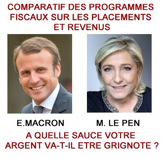 Fiscalité de l'épargne et des placements : comparatif Macron vs Le Pen Fiscalité de l'épargne et des placements : comparatif Macron vs Le Pen