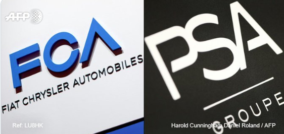 Fusion PSA / Fiat-Chrysler à 50/50, un accord à l'unanimité, pour devenir le n°4 de l'automobile