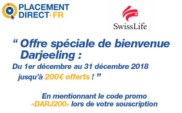 Assurance-Vie SwissLife : jusqu'à 200€ offerts, sous conditions, 1.000€ minimum pour la souscription Assurance-Vie SwissLife : jusqu'à 200€ offerts, sous conditions, 1.000€ minimum pour la souscription